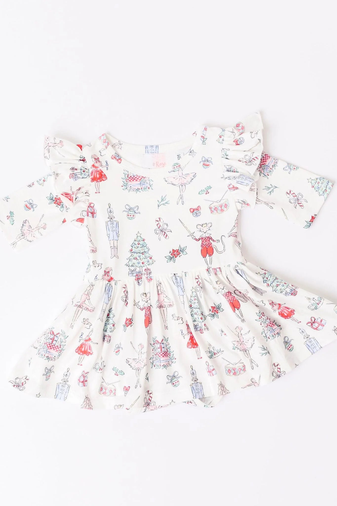 Clara's Christmas Twirl Dress/Bodysuit