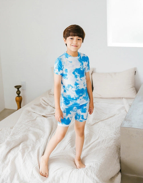 Blue Tie Dye Pajamas
