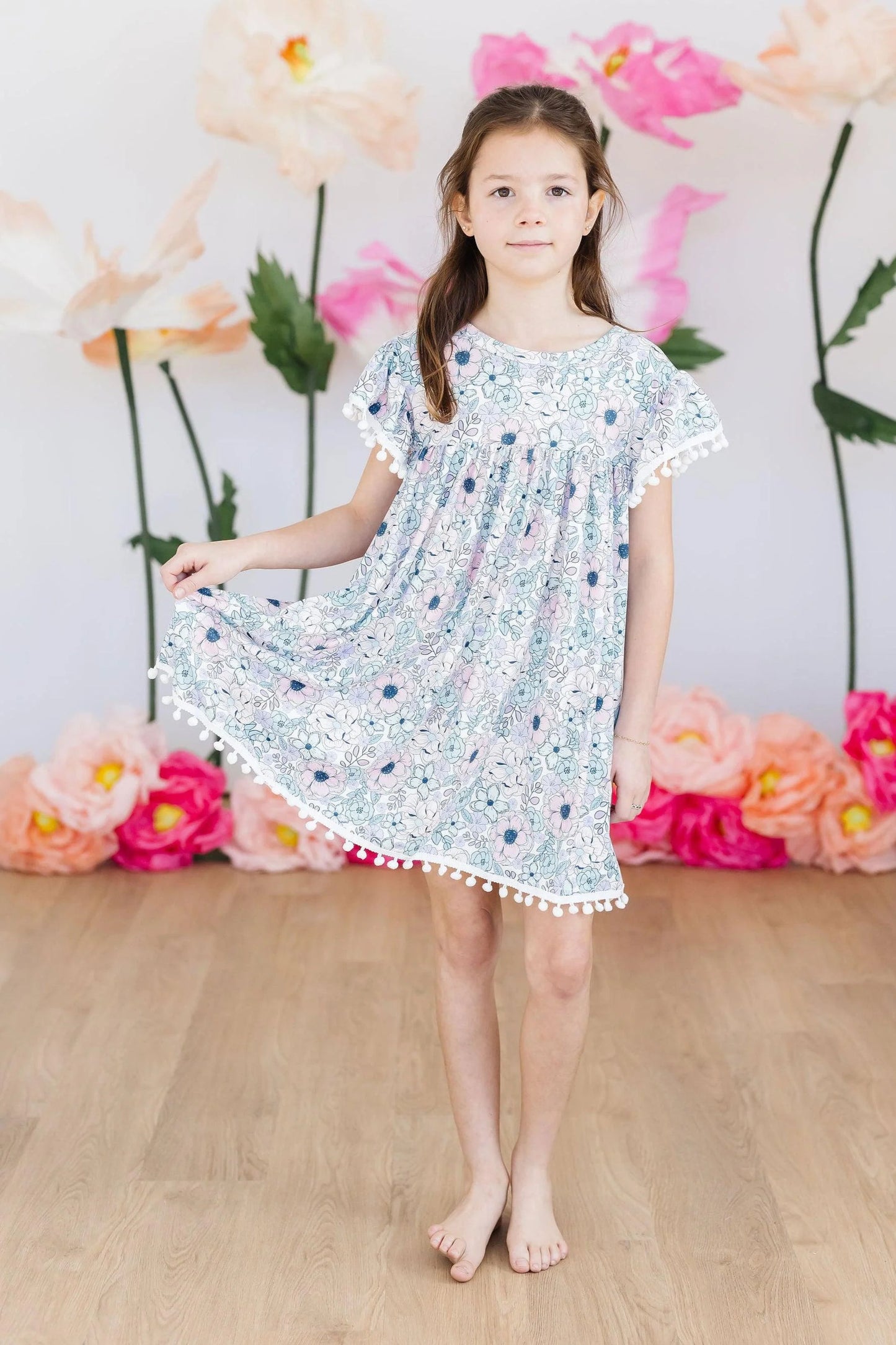 Garden Grace PomPom Dress