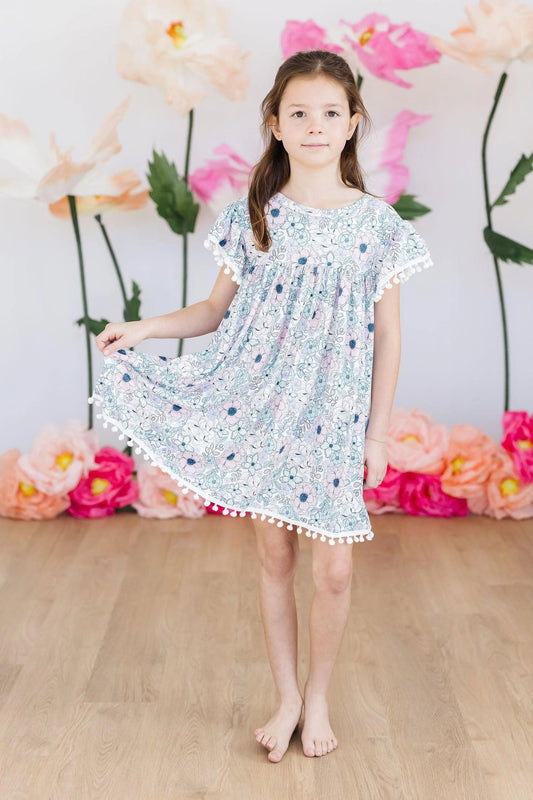 Garden Grace PomPom Dress