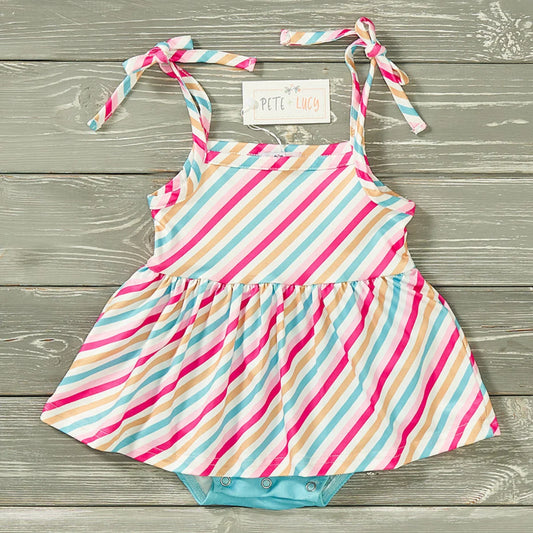 Summer Stripe Infant Romper