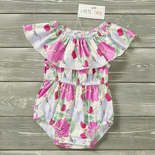 Hibiscus in the Breeze romper